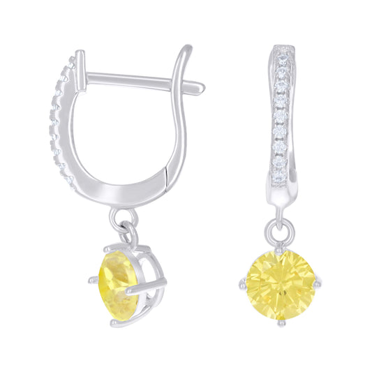 925 Sterling Silver Cz Earrings
