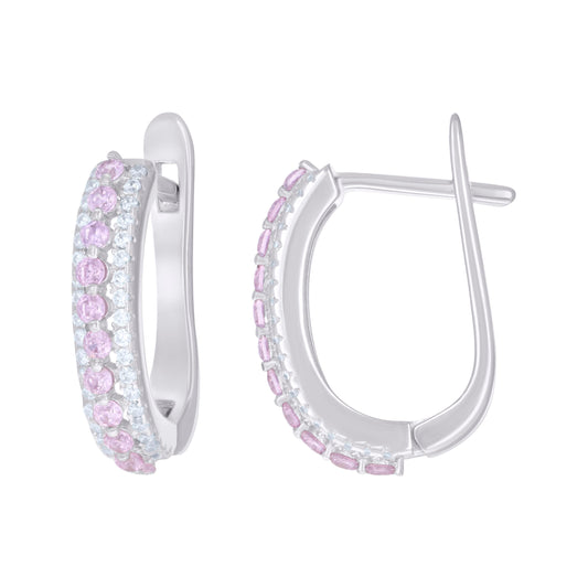 925 Sterling Silver Cz Earring