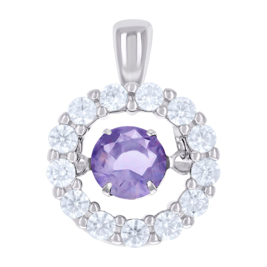 925 Sterling Silver Cz Pendant