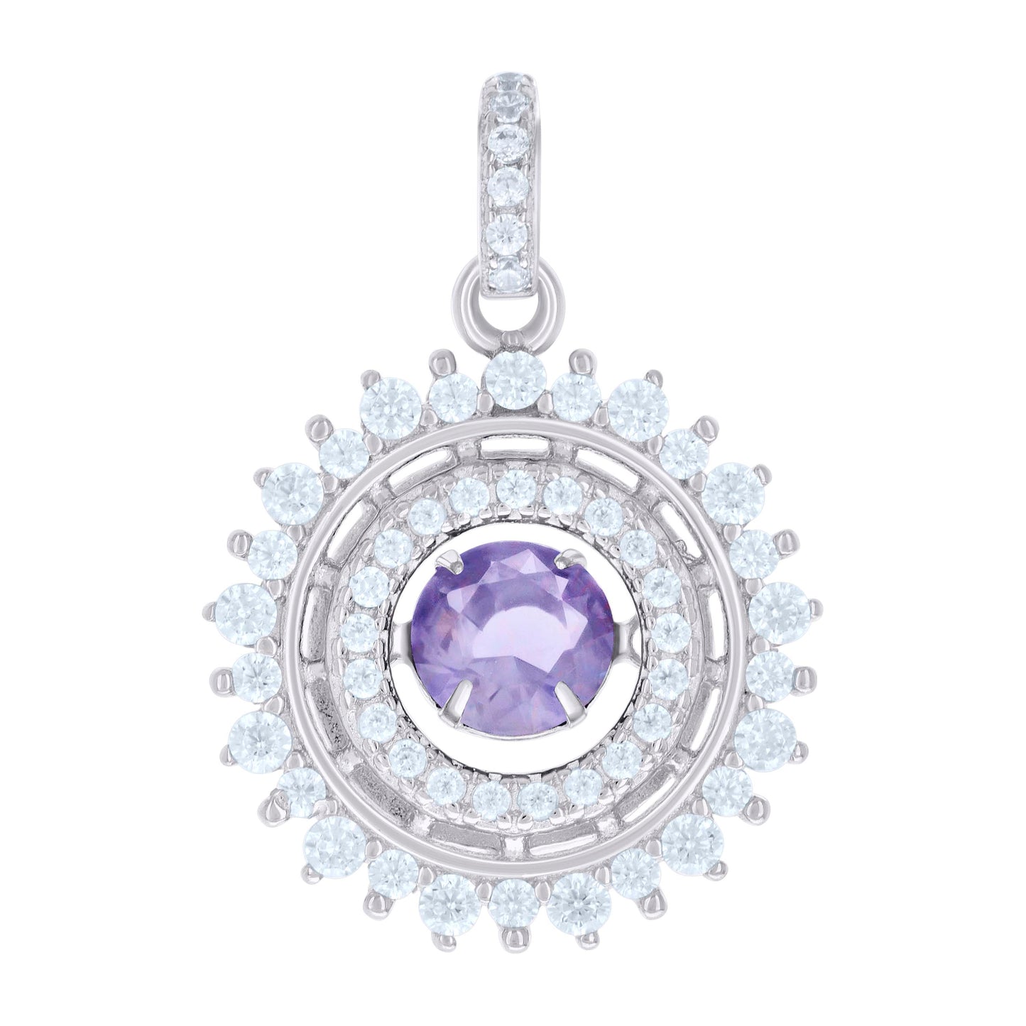 925 Sterling Silver Cz Pendant