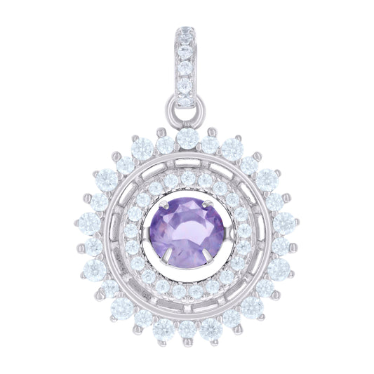 925 Sterling Silver Cz Pendant