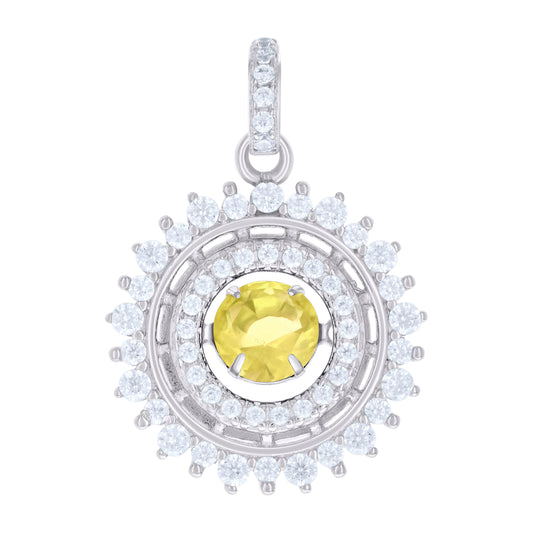 925 Sterling Silver Cz Pendant