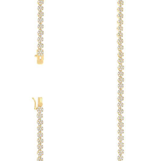 925 Sterling Silver Cz Necklace 16"