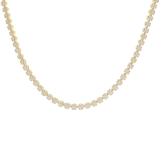 925 Sterling Silver Cz Necklace 16"