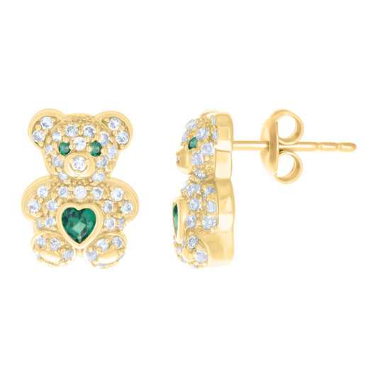10Kt Gold Cz Earrings