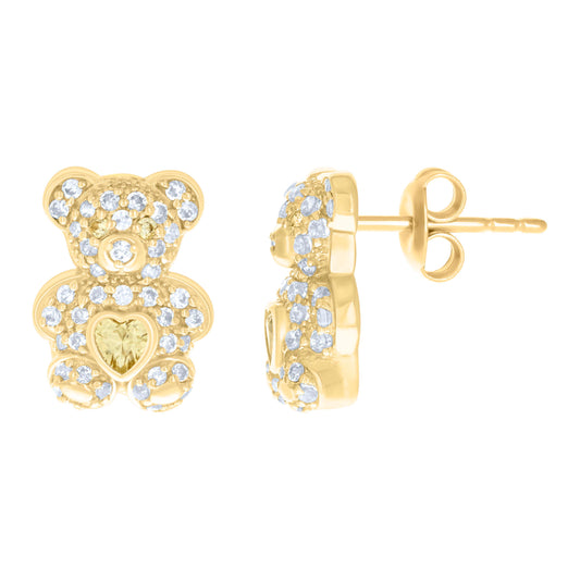 10Kt Gold Cz Earrings