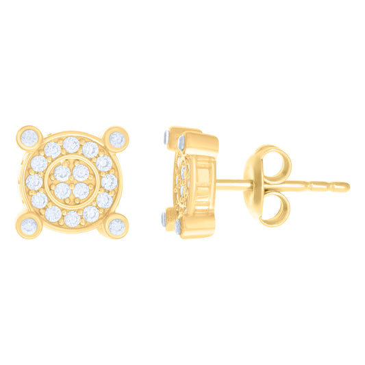 10Kt Gold Cz Earrings