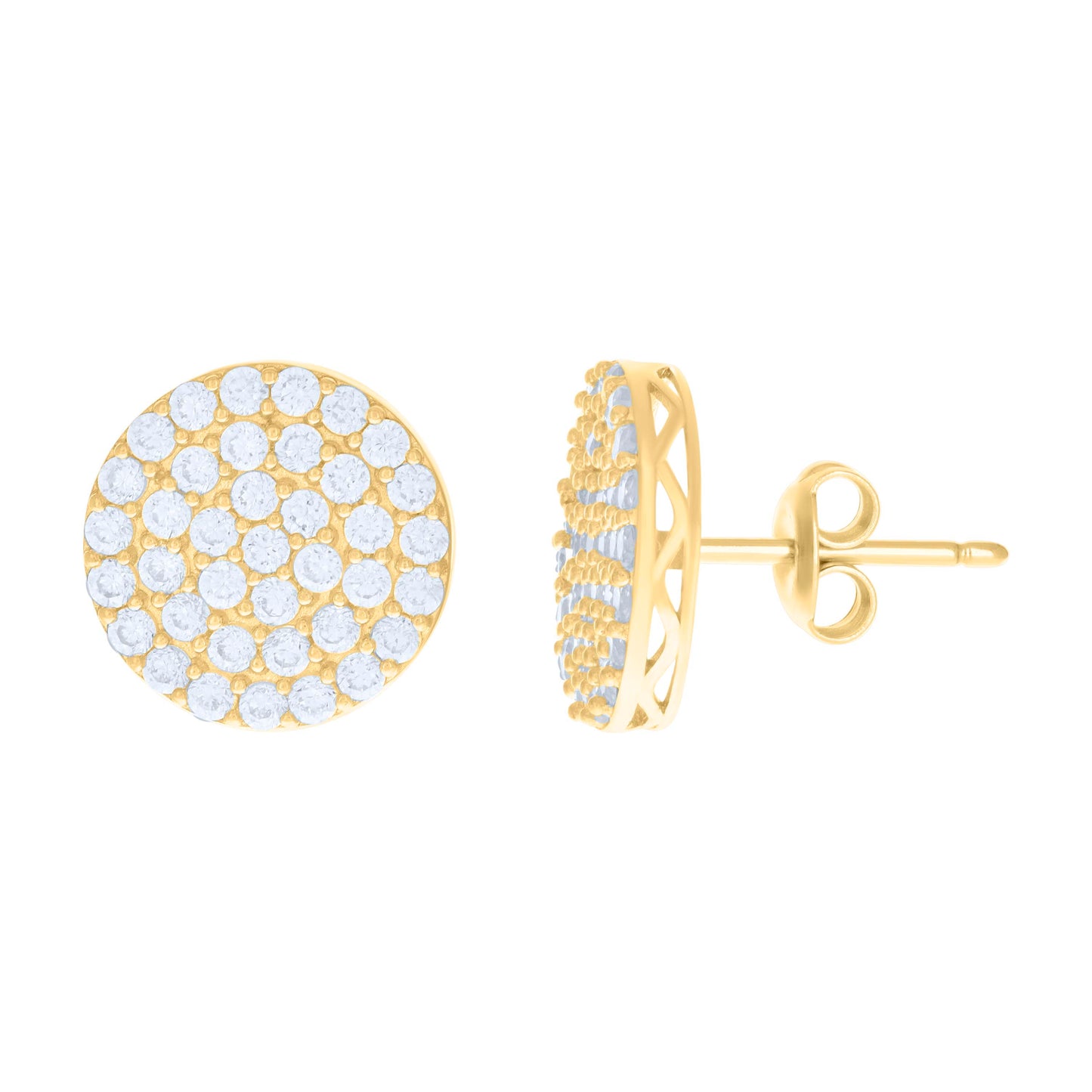 10Kt Gold Cz Earrings
