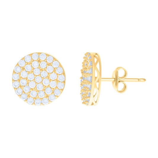 10Kt Gold Cz Earrings