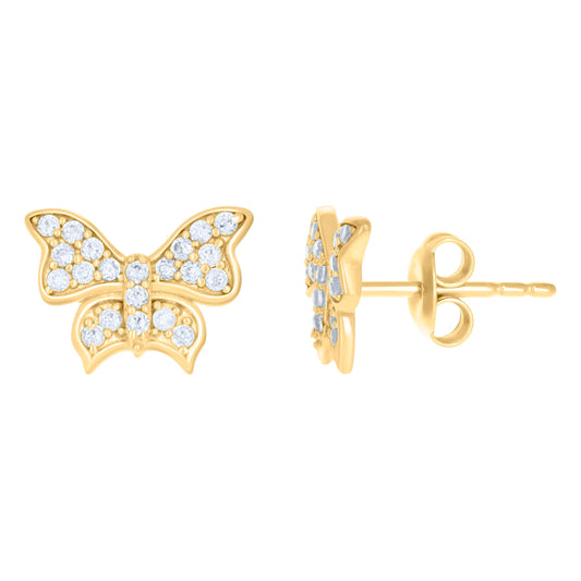 10Kt Gold Cz Earrings