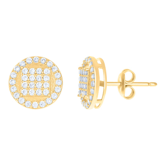10Kt Gold Cz Earrings