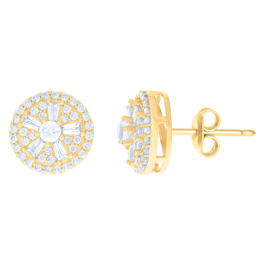 10Kt Gold Cz Earrings