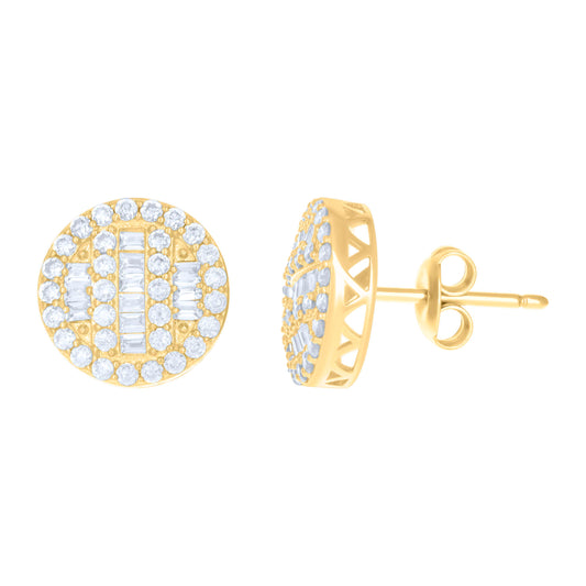 10Kt Gold Cz Earrings