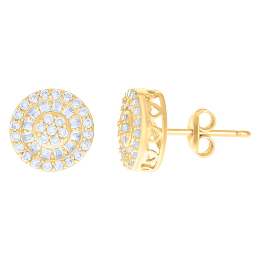 10Kt Gold Cz Earrings