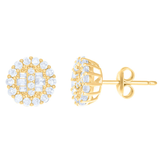 10Kt Gold Cz Earrings