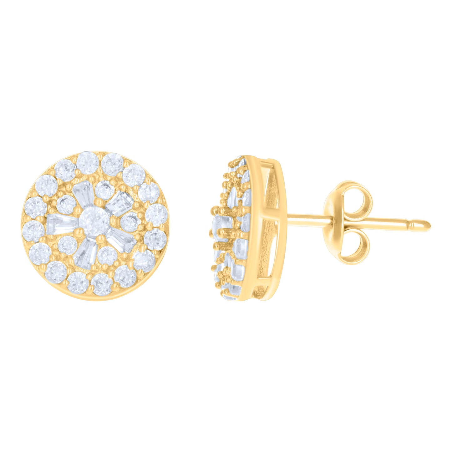 10Kt Gold Cz Earrings