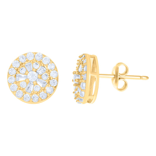 10Kt Gold Cz Earrings