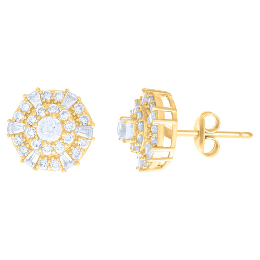 10Kt Gold Cz Earrings