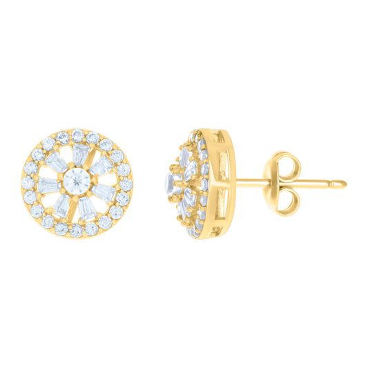 10Kt Gold Cz Earrings