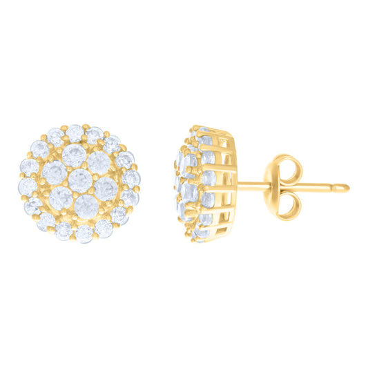 10Kt Gold Cz Earrings
