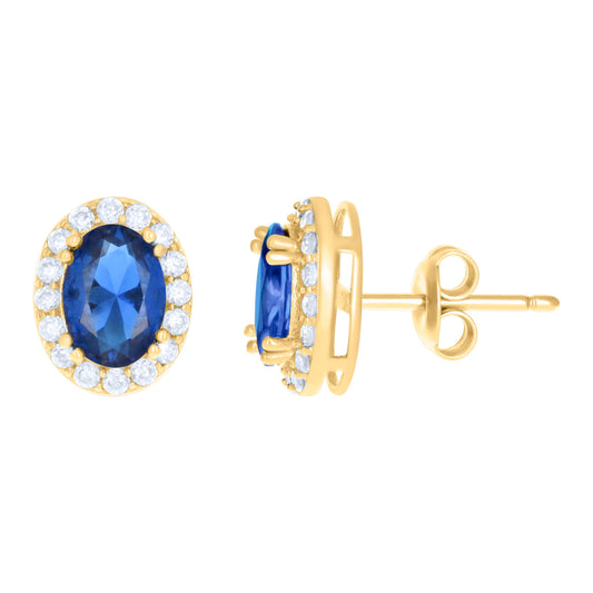 10Kt Gold Cz Earrings