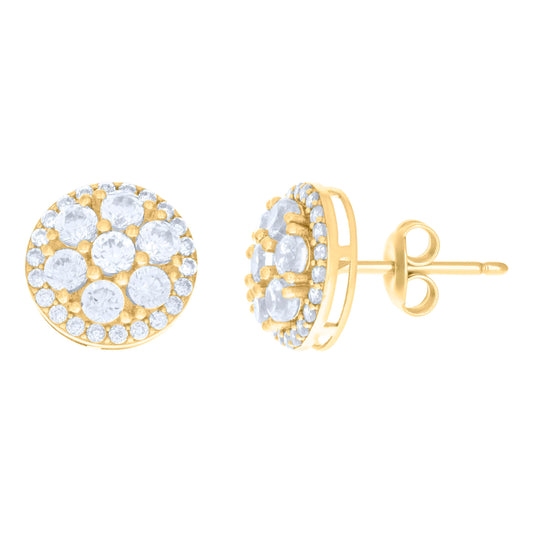 10Kt Gold Cz Earrings