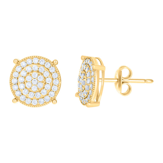 10Kt Gold Cz Earrings