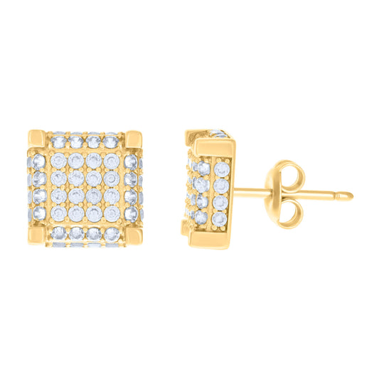 10Kt Gold Cz Earrings