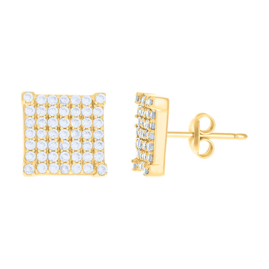 10Kt Gold Cz Earrings