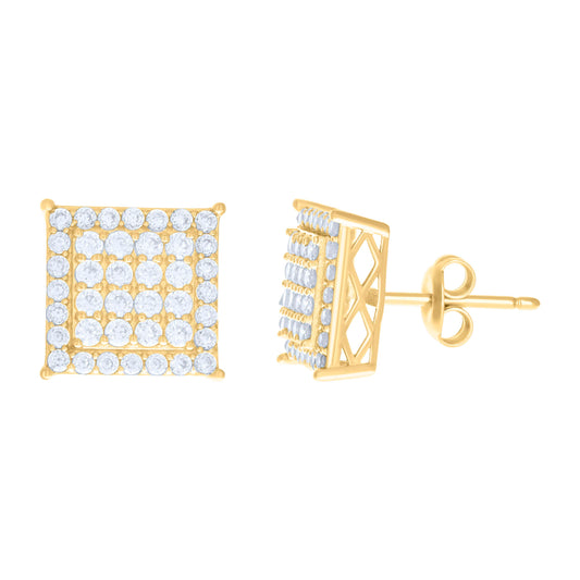 10Kt Gold Cz Earrings