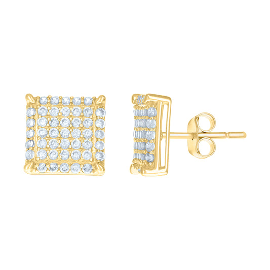 10Kt Gold Cz Earrings