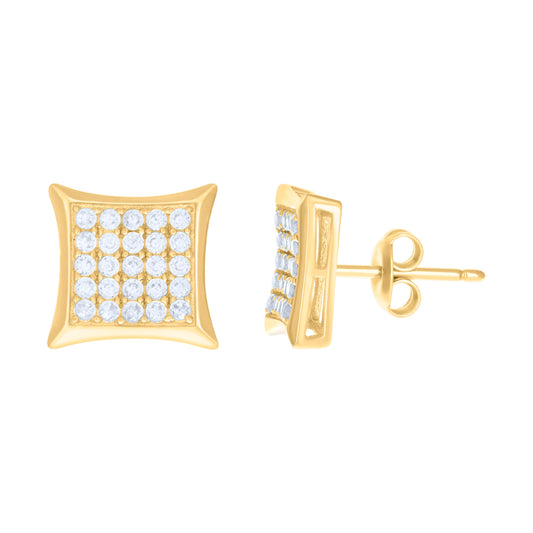 10Kt Gold Cz Earrings