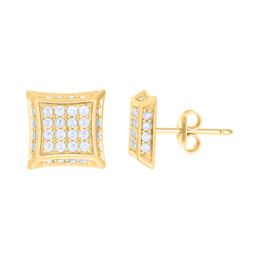 10Kt Gold Cz Earrings