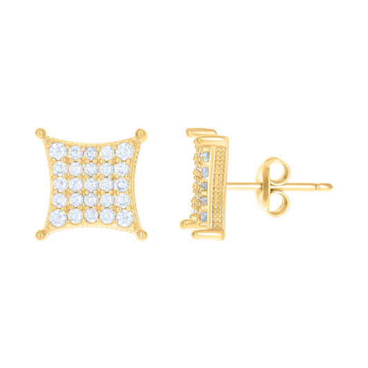 10Kt Gold Cz Earrings