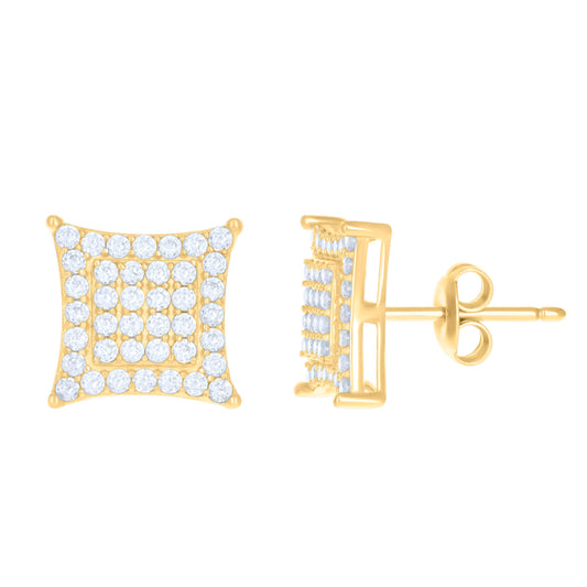 10Kt Gold Cz Earrings