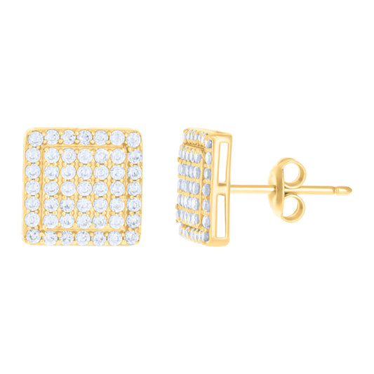 10Kt Gold Cz Earrings
