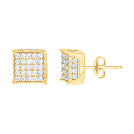 10Kt Gold Cz Earrings