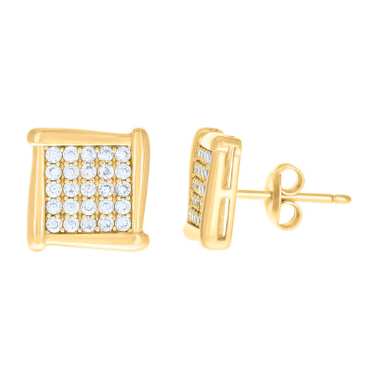 10Kt Gold Cz Earrings