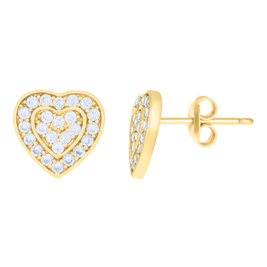 10Kt Gold Cz Earrings