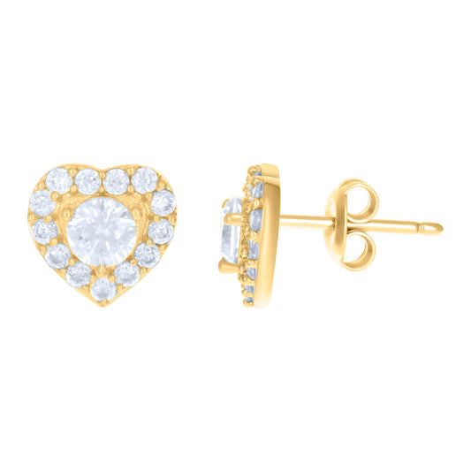 10Kt Gold Cz Earrings