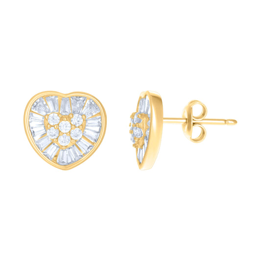 10Kt Gold Cz Earrings