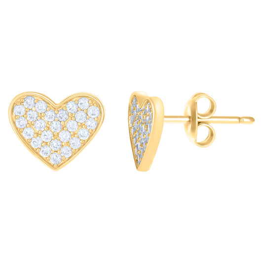 10Kt Gold Cz Earrings