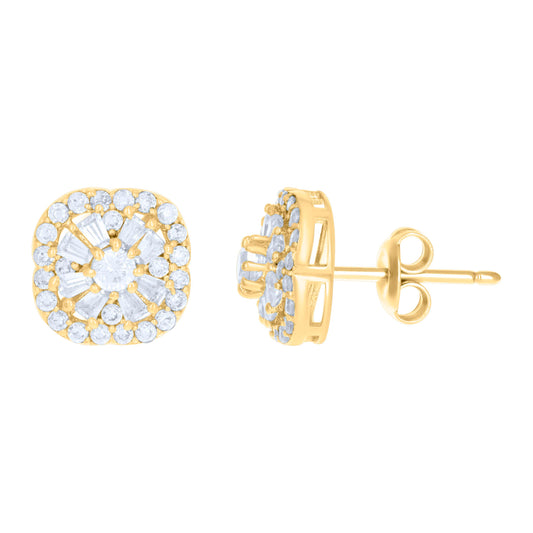 10Kt Gold Cz Earrings