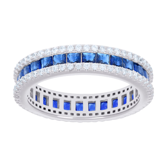 925 Sterling Silver Cz Ring S6