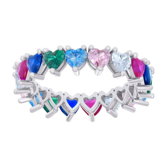 925 Sterling Silver Cz Ring S6