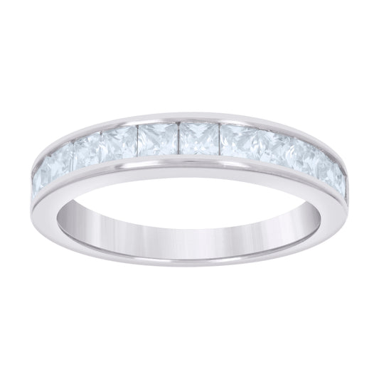 925 Sterling Silver Cz Ring S6