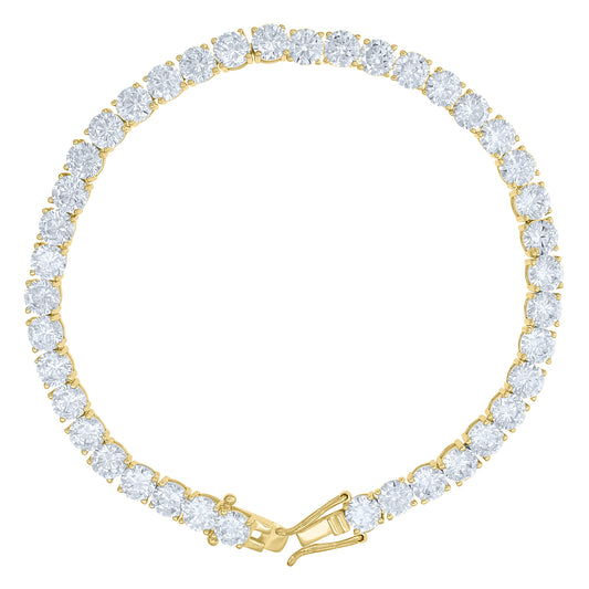 925 Sterling Silver Moissanite Tennis Chain 6mm