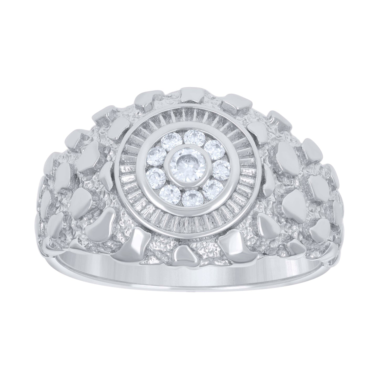 925 Silver Ring S9 Moissanite 0.26Ctw