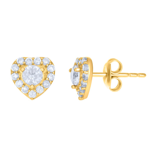 10Kt Gold Cz Earrings