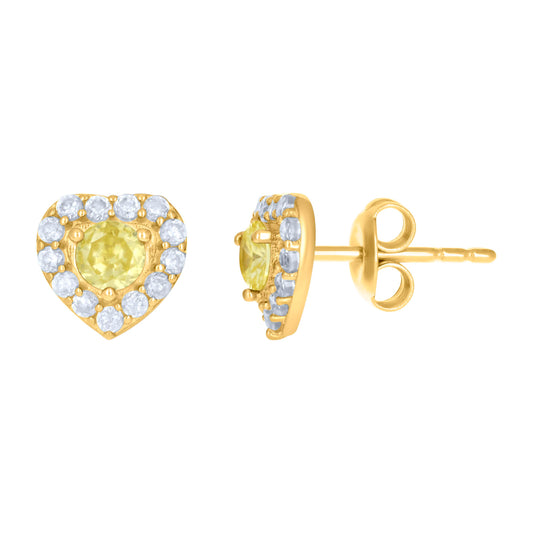 10Kt Gold Cz Earrings